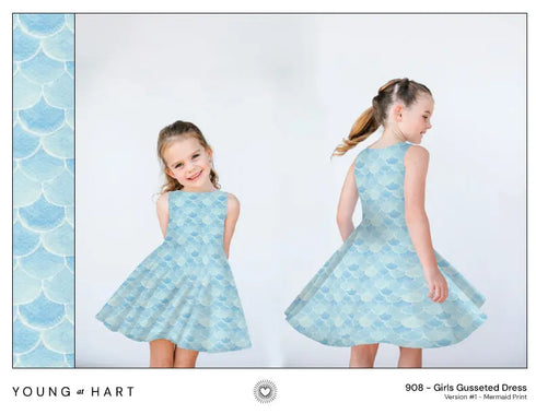 Birthday Mermaid Dress – girls mermaid birthday dress, under the sea party dress, themed birthday dress | Young at Hart