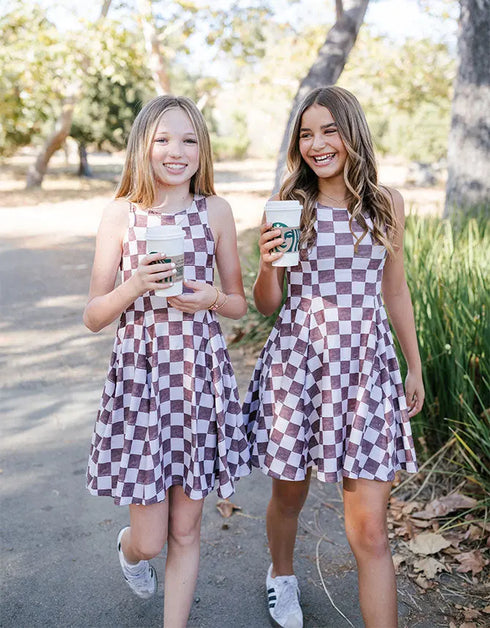 I N D I E – girls bohemian dress, indie style dress, casual twirl dress | Young at Hart