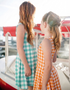P O P P Y - Girls Orange Gingham Dress