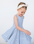S K Y L A R - Girls Baby Blue Gingham Dress