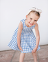 S K Y L A R - Girls Baby Blue Gingham Dress