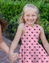 J U N E - Girls Americana Heart Print Dress
