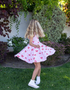 J U L I A - Girls Red Bow Print Dress
