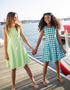 F E N N - Girls Lime Green Gingham Dress