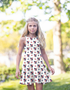 M A E - Girls Star Spangled Bow Dress