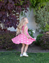 M A K E N N A - Girls Classic Daisy Print Gingham Dress