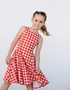 S A L L Y - Girls Red Gingham Dress