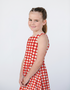 S A L L Y - Girls Red Gingham Dress