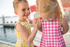 M A R G O T - Girls Yellow Gingham Dress