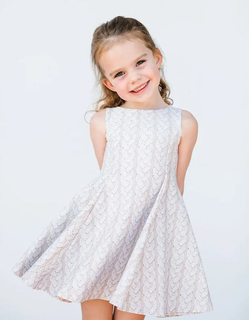 E L L E – girls knit dress, delicate girls dress, comfortable dress | Young at Hart