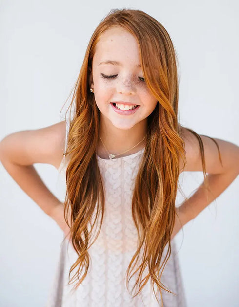 E L L E – girls knit dress, delicate girls dress, comfortable dress | Young at Hart