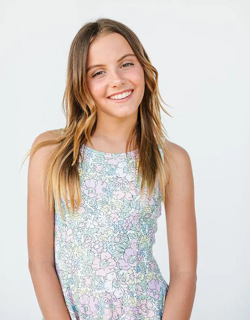 K A T E – girls floral dress, pastel floral print dress, girly spring dress | Young at Hart