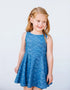 S C O T T I E – girls ocean print dress, beach dress, coastal dress | Young at Hart