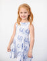 L A U R E N – girls equestrian dress, horseshoe print dress, lucky girls dress | Young at Hart