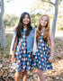 R O R Y Girls argyle brown, tan, and blue dress | Young at Hart