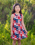 M A D I S O N - Girls Americana Patchwork Dress
